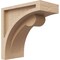 Ekena Millwork 4"W x 8"D x 8"H Classic Viola Rough Cedar Woodgrain TimberThane Corbel, Primed Tan CORUR04X08X08VIORCPR - alternate 1